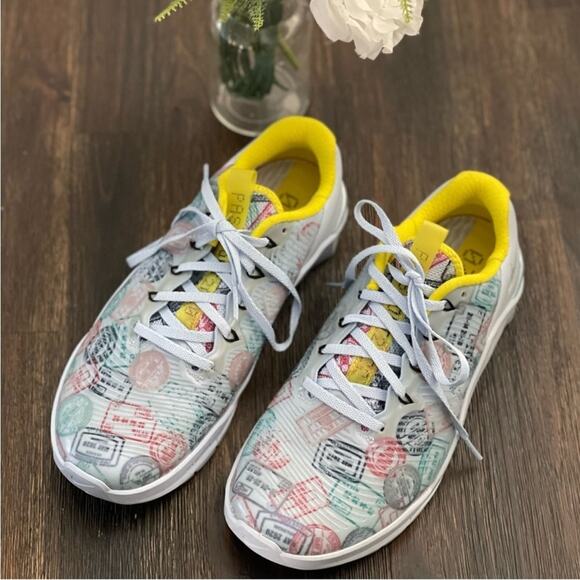 Nike Multicolor Athletic Shoes with Yellow Accents - Picture 1 of 10